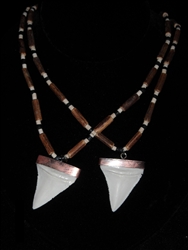 Necklace W/Great White Replica Shark Tooth