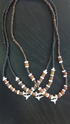 Assorted Heishi Necklace W/ Genuine Shark Tooth