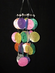 Multi Colored Mini Capiz Chime