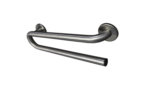 Grab Bar with Towel Bar - 18 Inch