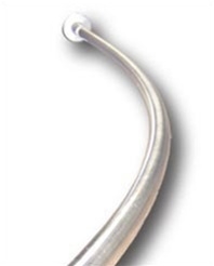 Heavy Duty Curved Shower Rod -Bright Stainless Finish