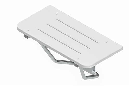 Rectangular Shower Seat - White SanaliteÂ® Deck