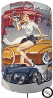 Roller Skating Pin Up Girls & Hot Rods