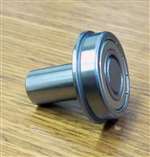 1/2" Inch Flanged with 3/16" diameter integrated 1/2" Axle