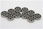 10 Bearing SR2-5 Open Stainless Steel 1/8"x5/16"x7/64" inch 