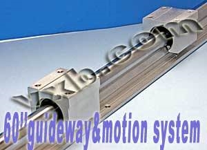 20mm 60" Rail Guideway System w/2 Slide Units Linear Motion