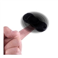 Black Aluminum Dual Fidget Hand Spinner Toy