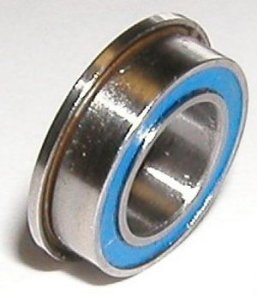 FR156-2RS Flanged Sealed Bearing 3/16"x5/16"x1/8" inch Ball 