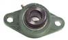 9/16" Inch  HCFL202- 9  2 Bolts Flanged Cast Housing Mounted Bearing with Eccentric Collar Lock