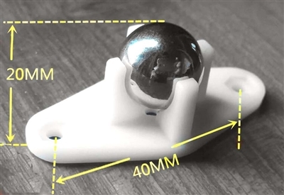 Ball transfer unit with Nylon Flange and steel ball