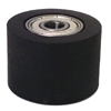 PU10x30x30ZZ Shielded Bearing with Black PU  Nylon Tire  10x30x20mm