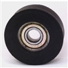 8mm Bore Bearing with 1 1/4" inch Black Tire 8x2"x 1/2"