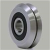 16-PIECES RM2-2RS 3/8'' Roller Ball Bearing V Groove Rubber Sealed Line Track Roller Bearing