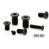 SSH-M5-20-SD-NBK Socket Head Cap Screws with Extreme Low & Small Head- Pack of 10-Made in Japan