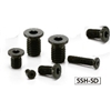 SSH-M6-25-SD-NBK Socket Head Cap Screws with Extreme Low & Small Head- Pack of 10-Made in Japan