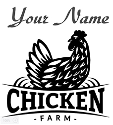 Custom Chicken Farm Decal