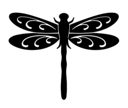 Dragonfly Lace Decal