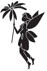 Garden Fairy with Flower Decal