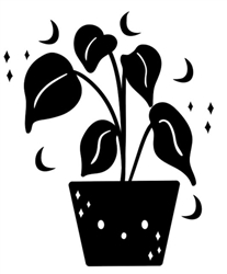 Surprised House Plant Decal