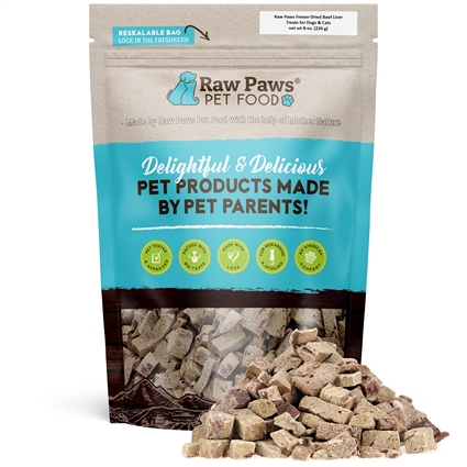 Freeze Dried Beef Liver Treats for Dogs & Cats, 8 oz