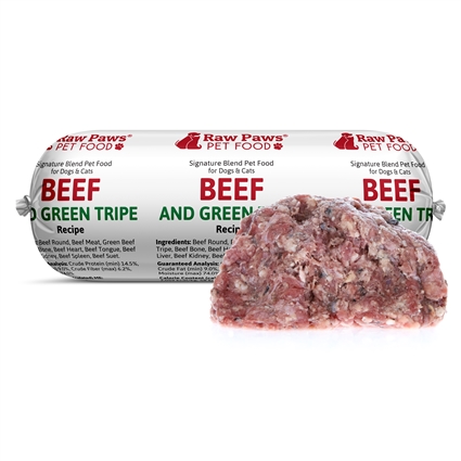 Signature Blend Pet Food for Dogs & Cats - Beef & Green Tripe Recipe, 1 lb