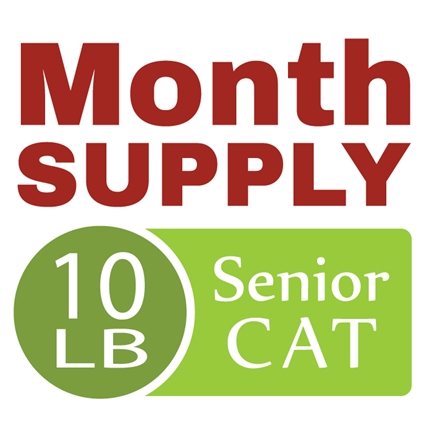 Month Supply - 10 lb Senior Cat