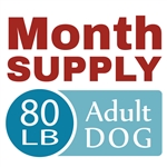 Month Supply - 80 lb Adult Dog