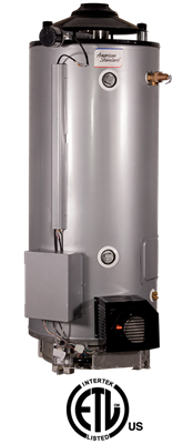 ULN-100-250-AS American Standard 100 Gallon Ultra Low NOx Heavy Duty Storage Commercial Gas Water Heater