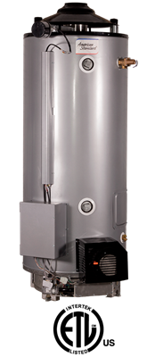 ULN-80-365-AS American Standard 80 Gallon Ultra Low NOx Heavy Duty Commercial Gas Water Heater