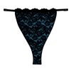 Cleava - Lady Lace Corso - Black on Aqua Blue