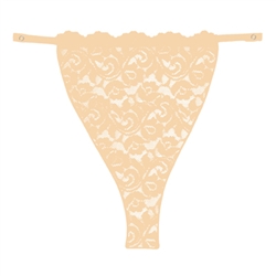 Cleava - Sassy Lace Corso - Nude