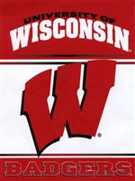 Wisconsin Badgers Vertical Flag