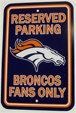 Denver Broncos Sign - Parking