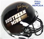 Brett Favre Autograph S. Mississippi Full Size Replica Helmet