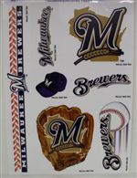 Milwaukee Brewers Window Cling Sheet