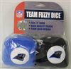 Carolina Panthers Fuzzy Dice