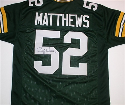 Clay Matthews Autograph Custom Jersey