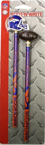 Denver Broncos Pencils And Eraser