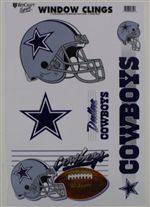Dallas Cowboys Window Cling Sheet