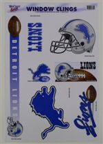 Detroit Lions Window Cling Sheet