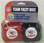 Kansas City Chiefs Fuzzy Dice