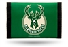 MILWAUKEE BUCKS GREEN NYLON TRIFOLD WALLET