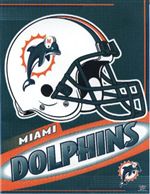 Miami Dolphins Vertical Flag