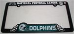 Miami Dolphins Plastic License Plate Frame