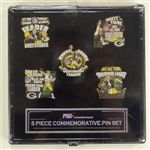 Brett Favre Set Of Five Commerative Pin Set