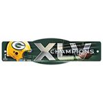 Green Bay Packers Super Bowl XLV Champions Street Sign