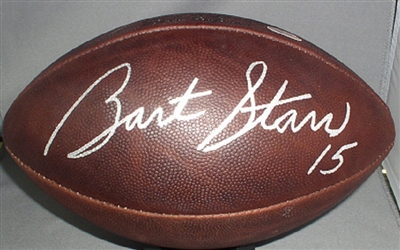 Bart Starr Autograph Official NFL "Duke" Football