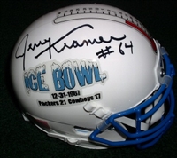 Jerry Kramer Autograph "Ice Bow" Mini Helmet