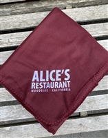 Alice's Fleece Throw Blanket -  Maroon