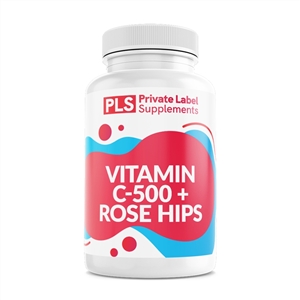 Vitamin C-500 w/Rose Hips  private label white label supplement